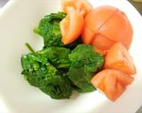 ほうれん草とトマトの胡麻和え　どすぇ作り方1写真