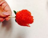 イチゴの飾り切り 薔薇作り方5写真