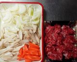ご飯がススむ＊牛こま肉の甘辛煮＊作り方1写真