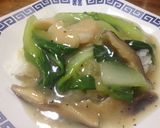 ＊簡単帆立と青梗菜の中華丼＊作り方4写真