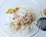 簡単✿もやしとツナのカレー風味お焼き✿作り方2写真