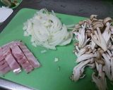 ほうれん草ベーコンのクリームスープパスタ作り方1写真