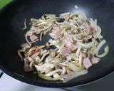 ほうれん草ベーコンのクリームスープパスタ作り方3写真