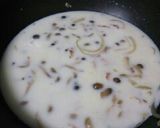 ほうれん草ベーコンのクリームスープパスタ作り方4写真