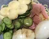 ☆簡単節約☆残り物のパスタでサラダ☆作り方4写真