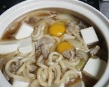 土鍋で肉豆腐うどん(^w^)作り方4写真
