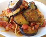 簡単♪ナスのトマトソースパスタ作り方5写真