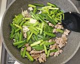 包丁いらず！ニラ豚のっけ豆腐作り方4写真
