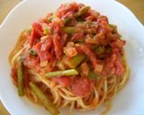 簡単♪ナスのトマトソースパスタ作り方6写真
