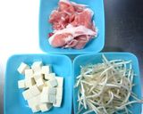 豚肉のチャンプル風あっさり炒め☆作り方1写真