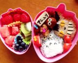 トトロ＆ネコバス キャラ弁作り方3写真