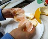 剝いて食べる旬のグレープフルーツ作り方4写真