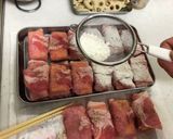 蓮根とチーズが絶妙♪蓮根チーズ豚肉巻き♡作り方5写真