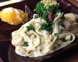 濃厚★海老と生クリームのジェノベーゼ作り方13写真
