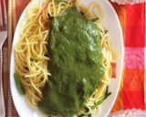 ミキサーで作る簡単美味しい春菊パスタ作り方5写真