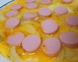 魚肉ソーセージのオープンオムレツカレー味作り方7写真