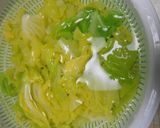 春キャベツとプチトマトのサラダ温泉卵のせ作り方10写真