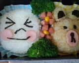 子供と一緒にLINEｷｬﾗ弁( ^^)/作り方2写真