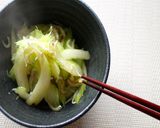 セロリとしらすのニンニク炒め作り方5写真