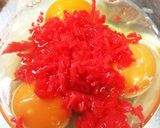 紅生姜で卵焼き作り方2写真