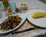 きのことベーコンと茄子のバター醤油炒め作り方6写真