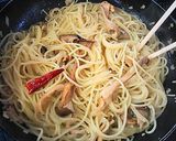 干しエリンギのオイルスパゲッティ作り方8写真