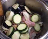 なすとベーコンのトマト煮込み作り方3写真