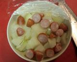 朝食やランチに♪レンジで味噌ミルクスープ作り方3写真