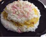 お誕生日ピンク！薔薇な花！すし飯ケーキ作り方9写真