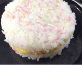 お誕生日ピンク！薔薇な花！すし飯ケーキ作り方10写真