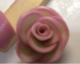 お誕生日ピンク！薔薇な花！すし飯ケーキ作り方14写真