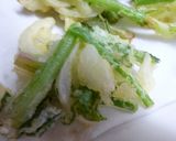 ほうれんそうと新玉ねぎのかき揚げ作り方4写真
