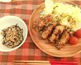 野菜の肉巻き＊生姜焼風作り方5写真
