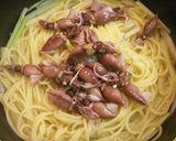 ホタルイカと山うどのオイルパスタ作り方8写真
