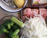 すりすりポテトのクリーミーパスタ♡作り方1写真
