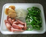 簡単ランチ♪ピザ風ナポリタン作り方3写真