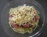 簡単ランチ♪ピザ風ナポリタン作り方7写真