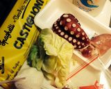 【簡単】キャベツとタコのパスタ作り方1写真
