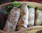 お弁当（63）かいわれ巻き作り方5写真