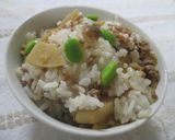 筍とひき肉の混ぜご飯作り方5写真