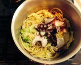 【簡単】キャベツとタコのパスタ作り方7写真