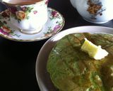 混ぜて焼くだけ、ふんわり抹茶ホットケーキ作り方8写真