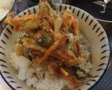 桜えびのかき揚げ天丼<やよい会>作り方9写真
