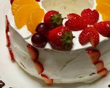シフォンケーキ デコレーション作り方3写真
