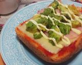 チーズとアボカドとハムのこくまろピザ作り方5写真
