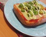 チーズとアボカドとハムのこくまろピザ作り方6写真