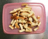 材料2つ♪パンの耳で簡単チョコラスク作り方1写真