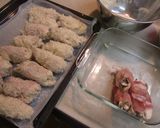 オーブンで焼く「豚肉巻き椎茸フライ」作り方2写真
