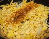 ヘルシー♡たけのこと鶏そぼろの炒め丼作り方4写真