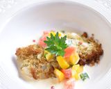 タラのとろろ昆布巻きグリル✿彩りソース作り方10写真